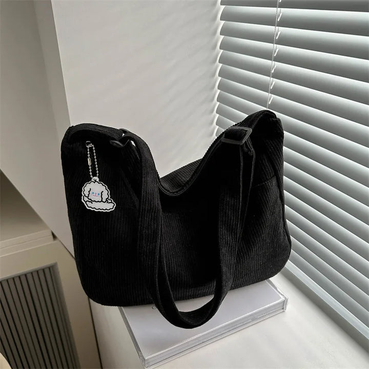 Lillian Corduroy Shoulder Bag