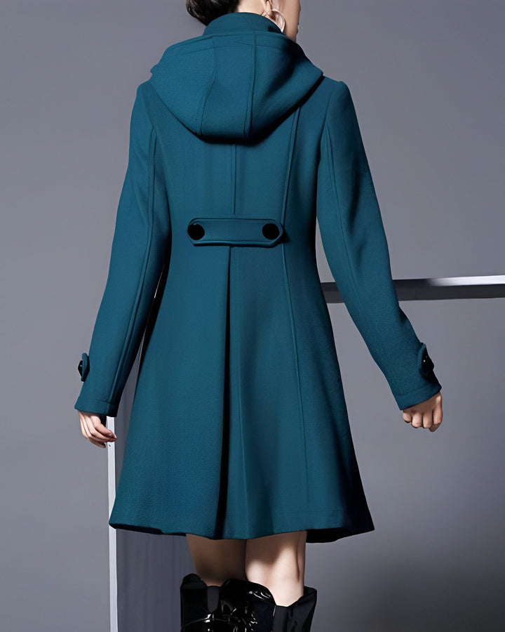 Adella™ | Elegant Hooded Pocket Jacket
