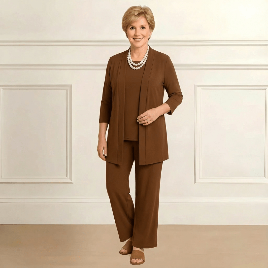 Rosy Cardigan, Top & Pants Set Bestseller